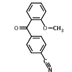 CAS 登录号：131117-90-3， 4-(2-甲氧基苯甲酰基)苯甲腈