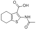 CAS 登录号：13130-43-3， 2-乙酰氨基-4,5,6,7-四氢-苯并[b]噻吩-3-羧酸