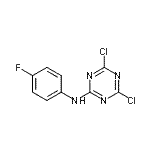 CAS#: 131468-33-2, 4,6-Dichloro-N-(4-Fluorophenyl)-1,3,5-Triazin-2-Amine