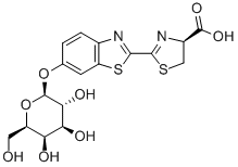 CAS#: 131474-38-9, (4S)-2-[6-[(2S,3R,4S,5R,6R)-3,4,5-Trihydroxy-6-(Hydroxymethyl)Oxan-2-Yl]Oxy-1,3-Benzothiazol-2-Yl]-4,5-Dihydro-1,3-Thiazole-4-Carboxylic Acid