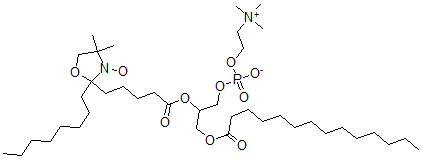 CAS#: 131483-46-0, 2-(10-Hydroxy-14,14-Dimethyl-5-Oxo-7-(((1-Oxotetradecyl)Oxy)Methyl)-6,9,11-Trioxa-14-Azonia-10-Phosphapentadec-1-Yl)-4,4-Dimethyl-2-Octyl-3-Oxazolidinyloxy Hydroxide Inner Salt P-Oxide