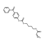 CAS#: 131513-00-3, 4-(4-Benzoylphenoxy)Carbonyloxybutyl Prop-2-Enoate