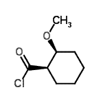 CAS 登录号：131601-90-6， (1R,2S)-2-甲氧基环己烷羰基氯化物