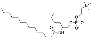 CAS 登录号：131736-77-1， 2-(十四碳酰氨基)己基2-三甲基铵乙基磷酸酯盐