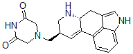 CAS 登录号:131816-89-2, 4-(9,10-二去氢麦角灵-8-基)甲基哌嗪-2,6-二酮
