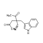 CAS 登录号：131920-07-5， 2-乙酰基-2-(1H-吲哚-3-基甲基)-4-氧代戊腈