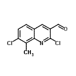 CAS#: 131923-69-8, 2,7-Dichloro-8-Methyl-3-Quinolinecarbaldehyde