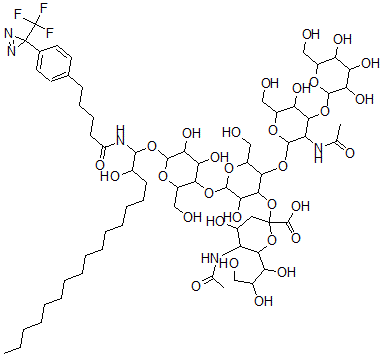CAS#: 131966-72-8, 5-(4-(3-(Trifluromethyl)diazirinyl)phenyl)pentanoyl-lyso-G(M1) ganglioside