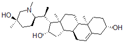 CAS#: 131984-89-9, (3S,8S,9S,10R,13S,14S,16S,17R)-17-[(1S)-1-[(2R,5R)-5-Hydroxy-1,5-Dimethylpiperidin-2-Yl]Ethyl]-10,13-Dimethyl-2,3,4,7,8,9,11,12,14,15,16,17-Dodecahydro-1H-Cyclopenta[a]Phenanthrene-3,16-Diol