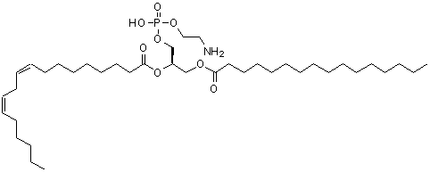 CAS 登录号:13206-00-3, 2-亚麻酰-1-棕榈酰-Sn-甘油-3-磷酰乙醇胺