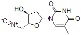 CAS#: 132101-22-5, 1-[(2R,4S,5R)-4-Hydroxy-5-(Isocyanomethyl)Oxolan-2-Yl]-5-Methylpyrimidine-2,4-Dione