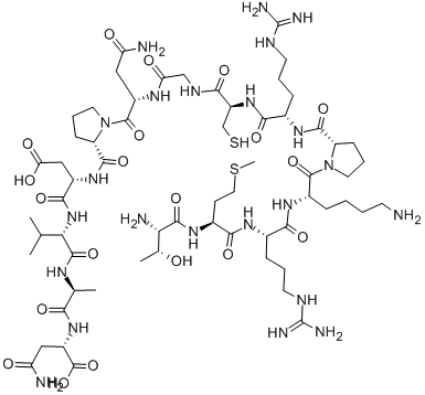CAS#: 132116-39-3, Threonyl-methionyl-arginyl-lysyl-prolyl-arginyl-cysteinyl-glycyl-asparaginyl-prolyl-aspartyl-valyl-alanyl-asparagine