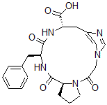 CAS#: 132235-85-9, Cyclic(3-1)-1-(carboxymethyl)prolyl-phenylalanyl-histidinamide