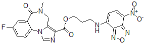 CAS#: 132305-66-9, 3-[(4-Nitro-2,1,3-Benzoxadiazol-7-Yl)Amino]Propyl 8-Fluoro-5-Methyl-6-Oxo-4H-Imidazo[1,5-a][1,4]Benzodiazepine-3-Carboxylate