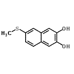 CAS#: 132425-78-6, 6-(Methylsulfanyl)-2,3-Naphthalenediol