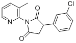 CAS 登录号:132458-99-2, 3-(3-氯苯基)-1-(3-甲基吡啶-2-基)吡咯烷-2,5-二酮