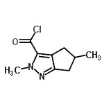 CAS#: 132529-87-4, 2,5-Dimethyl-2,4,5,6-Tetrahydrocyclopenta[c]Pyrazole-3-Carbonyl Chloride