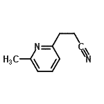 CAS#: 132554-24-6, 3-(6-Methyl-2-Pyridinyl)Propanenitrile