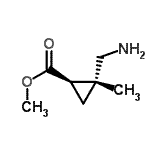 CAS#: 132592-87-1, Methyl (1R,2R)-2-(Aminomethyl)-2-Methylcyclopropanecarboxylate