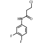 CAS 登录号：132669-28-4， 3-氯-N-(3,4-二氟苯基)丙酰胺