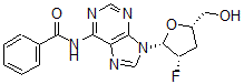 CAS#: 132722-93-1, N-[9-[(2R,3S,5S)-3-Fluoro-5-(Hydroxymethyl)Oxolan-2-Yl]Purin-6-Yl]Benzamide