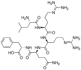 CAS#: 132733-02-9, (2S)-2-[[(2S)-5-Amino-2-[[(2S)-2-[[(2S)-2-[[(2S)-2-Amino-4-Methylpentanoyl]Amino]-5-(Diaminomethylideneamino)Pentanoyl]Amino]-5-(Diaminomethylideneamino)Pentanoyl]Amino]-5-Oxopentanoyl]Amino]-3-Phenylpropanoic Acid