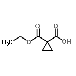 CAS#: 13279-88-4, 1-(Ethoxycarbonyl)Cyclopropanecarboxylic Acid
