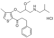 CAS#: 132798-26-6, 1-[3-[2-Methoxy-3-(2-Methylpropylamino)Propoxy]-4-Methylthiophen-2-Yl]-3-Phenylpropan-1-One Hydrochloride