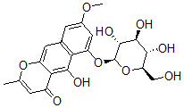 CAS#: 132922-80-6, 5-Hydroxy-8-Methoxy-2-Methyl-6-[(2S,3R,4S,5S,6R)-3,4,5-Trihydroxy-6-(Hydroxymethyl)Oxan-2-Yl]Oxybenzo[g]Chromen-4-One