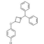 CAS 登录号：132924-45-9， 3-(4-氯苯氧基)-1-(二苯基甲基)吖丁啶