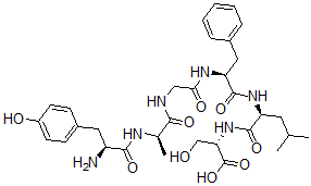 CAS#: 132930-82-6, L-Tyrosyl-D-alanylglycyl-L-phenylalanyl-L-leucyl-L-Serine