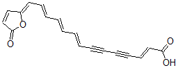 CAS#: 132971-62-1, (2E,8E,10E,12E,14Z)-14-(5-Oxofuran-2-Ylidene)Tetradeca-2,8,10,12-Tetraen-4,6-Diynoic Acid