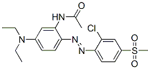 CAS#: 13301-60-5, N-[2-[[2-Chloro-4-(Methylsulfonyl)Phenyl]Azo]-5-(Diethylamino)Phenyl]-Acetamide