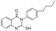 CAS#: 133032-36-7, 3-(4-Butylphenyl)-2-Sulfanylidene-1H-Quinazolin-4-One