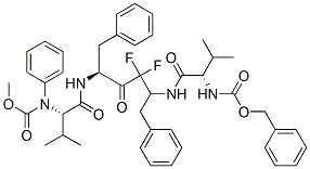 CAS#: 133038-85-4, Phenylmethyl N-[(2S)-1-[[(2S,5S)-3,3-Difluoro-5-[[(2S)-3-Methyl-2-(Phenylmethoxycarbonylamino)Butanoyl]Amino]-4-Oxo-1,6-Di(Phenyl)Hexan-2-Yl]Amino]-3-Methyl-1-Oxobutan-2-Yl]Carbamate