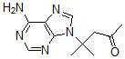 CAS 登录号：133086-82-5， 4-(6-氨基嘌呤-9-基)-4-甲基戊烷-2-酮