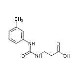 CAS 登录号：133115-50-1， N-[(3-甲基苯基)氨基甲酰]-beta-丙氨酸