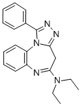 CAS#: 133118-25-9, N,N-Diethyl-1-Phenyl-4H-[1,2,4]Triazolo[4,3-a][1,5]Benzodiazepin-5-Amine