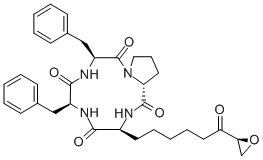 CAS#: 133155-90-5, (3S,6S,9S,12R)-9-[2-[(2S)-Oxiran-2-Yl]-2-Oxoethyl]-3,6-Bis(Phenylmethyl)-1,4,7-Triazabicyclo[10.3.0]Pentadecane-2,5,8,11-Tetrone