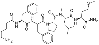 CAS 登录号：133156-06-6， N-(5-氨基-1-氧代戊基)-L-苯丙氨酰-L-苯丙氨酰-L-脯氨酰-N-甲基-L-亮氨酰-L-蛋氨酰胺