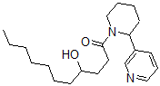 CAS 登录号：133201-45-3， 4-羟基-1-(2-吡啶-3-基哌啶-1-基)十一烷-1-酮