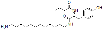 CAS#: 133358-74-4, N-[(2S)-1-(12-Aminododecylamino)-3-(4-Hydroxyphenyl)-1-Oxopropan-2-Yl]Butanamide