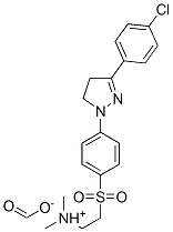 CAS#: 133514-97-3, Formic acid, compd. with 2-((4-(3-(4-chlorophenyl)-4,5-dihydro-1H-pyrazol-1-yl)phenyl)sulfonyl)-N,N-dimethylethanamine (1:1)