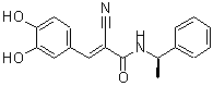 CAS 登录号：133550-32-0， (2E)-2-氰基-3-(3,4-二羟基苯基)-N-[(1R)-1-苯基乙基]丙烯酰胺