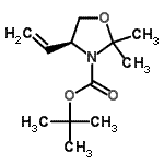 CAS#: 133625-87-3, 2-Methyl-2-Propanyl (4S)-2,2-Dimethyl-4-Vinyl-1,3-Oxazolidine-3-Carboxylate