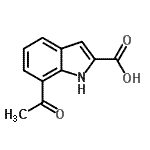 CAS#: 133738-76-8, 7-Acetyl-1H-Indole-2-Carboxylic Acid