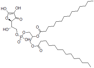 CAS 登录号：133849-98-6， [1-[[(2S)-2-[(2R)-4,5-二羟基-3-氧代呋喃-2-基]-2-羟基乙氧基]-羟基磷酰]氧基-3-十四碳酰氧基丙-2-基]十四烷酸酯
