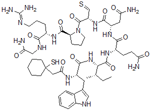 CAS#: 133851-41-9, beta-Mercapto-beta,beta-cyclopentamethylenepropionic acid-2-trp-8-arg-oxytocin