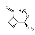 CAS 登录号：133868-23-2， (1S,2R)-2-[(1S)-1-甲氧基乙基]环丁烷甲醛