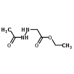CAS 登录号：133873-08-2， 乙基(2-乙酰基肼基)乙酸酯